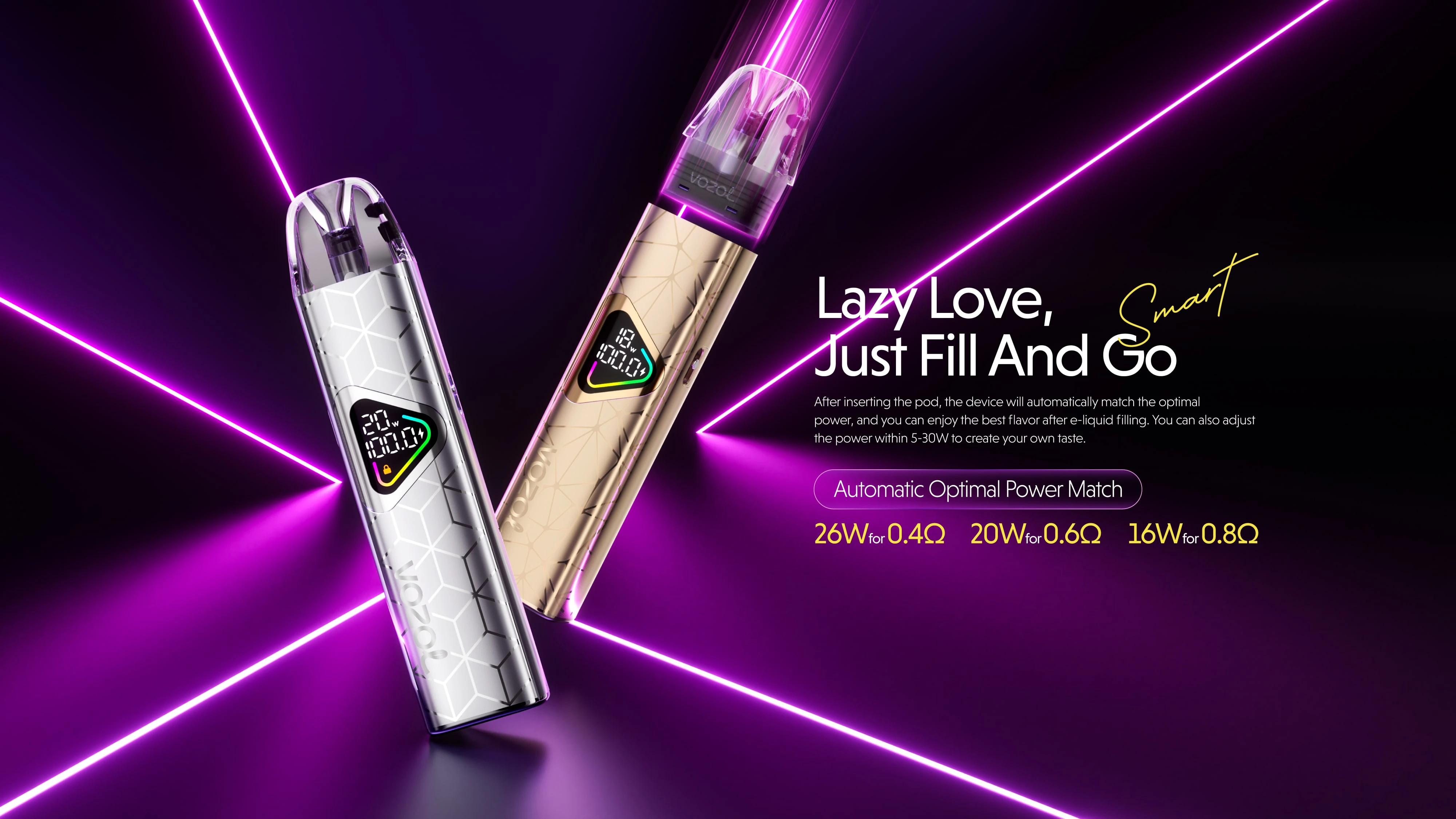 elfbar elfa master akku Vozol Ace Max Pod Vape Kit 30W main image 0
