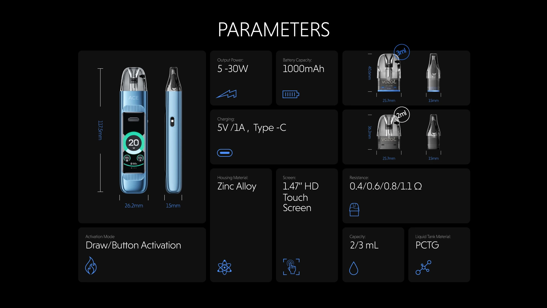 elfbar elfa kaufen Vozol Ace Max Replacement Pods main image 0